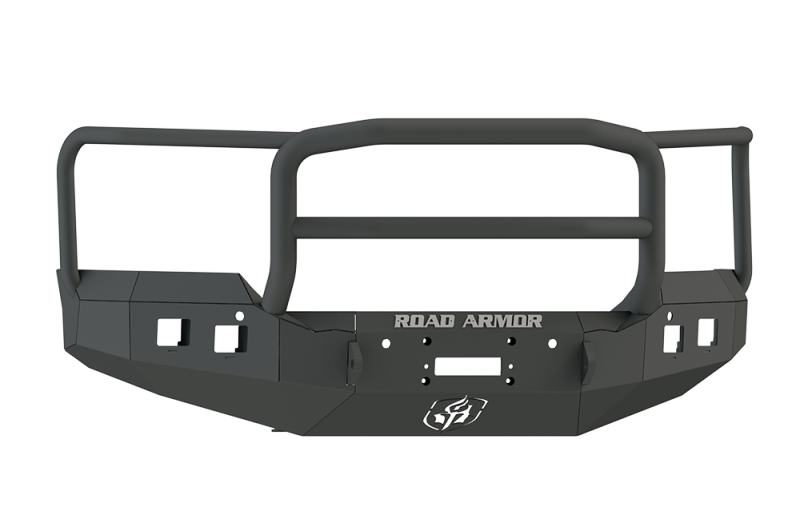 GMC 2500 Front Bumper - Road Armor - Stealth Winch Bumper w/Lonestar Guard - Tex Blk - `15-`19